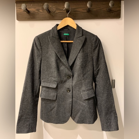 United Colors of Benetton Gray Wool Suit - Picture 3 of 11